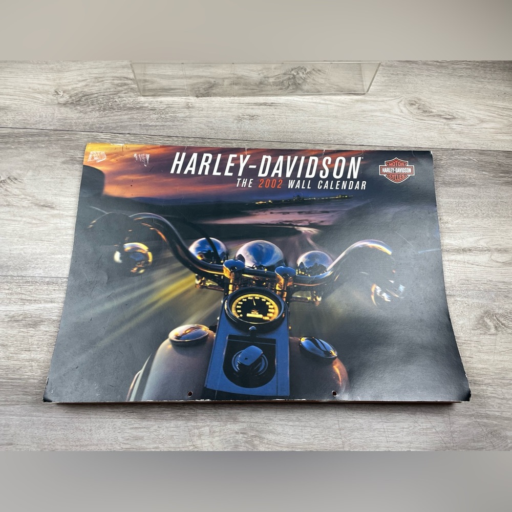 Harley Davidson 2002 Wall Calendar Motorcycles Use Again in 2030! Y2K